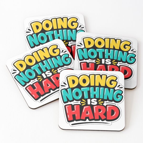 Item preview, Doing Nothing Is Hard Funny T-Shirt – Lazy Humor Comic Style Design designed and sold by THAMIM REALITY 2.0.