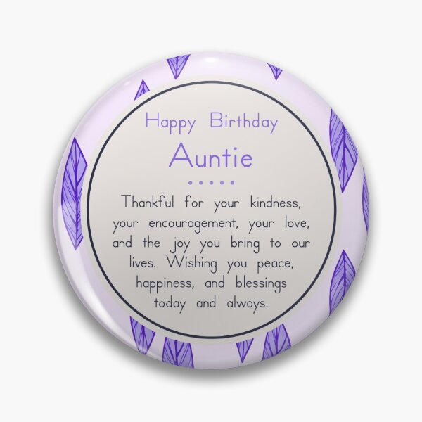 Item preview, Happy Birthday Auntie designed and sold by Angelic Gangster.
