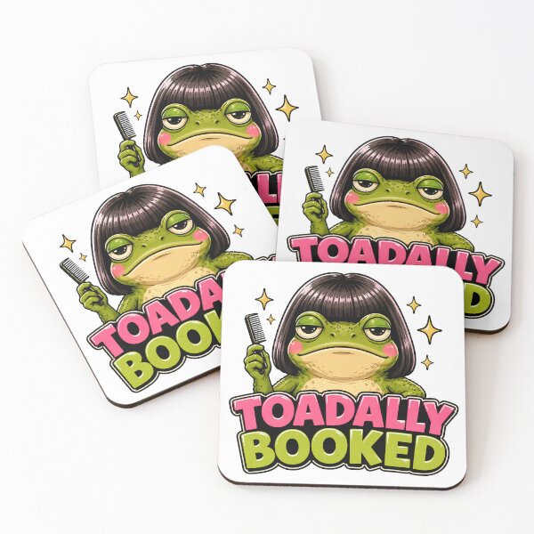Item preview, Toadally Booked Funny Frog Haircut designed and sold by Savage-Apron.