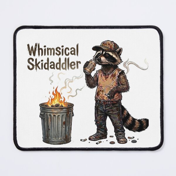 Item preview, Whimsical Skidaddler - Trash Brew Raccoon designed and sold by orioleoutdoor.