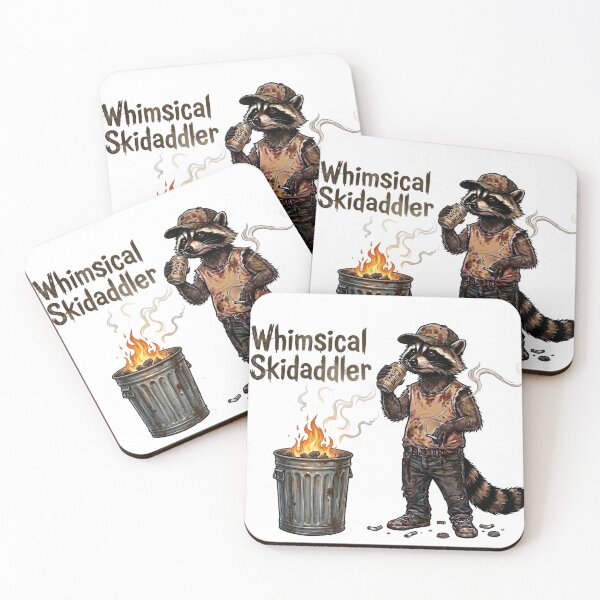 Item preview, Whimsical Skidaddler - Trash Brew Raccoon designed and sold by orioleoutdoor.