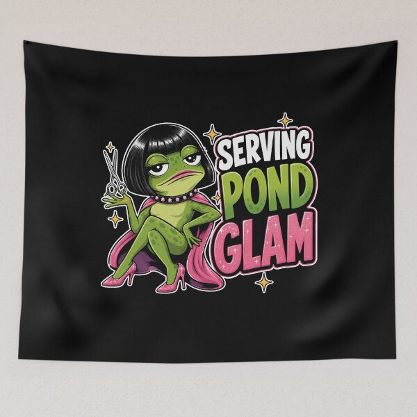 Item preview, Funny Frog Bob Haircut Meme designed and sold by Savage-Apron.