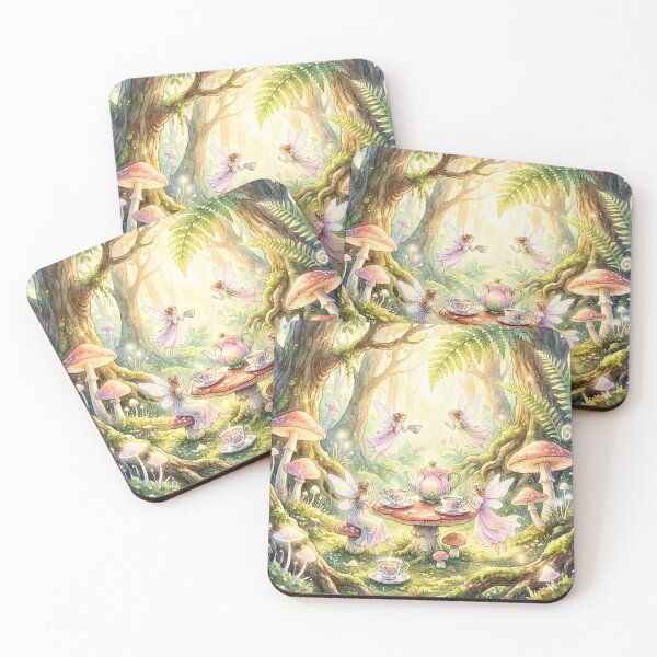 Item preview, Whimsical Fairy Tea Party Forest designed and sold by Storybook Botanica.