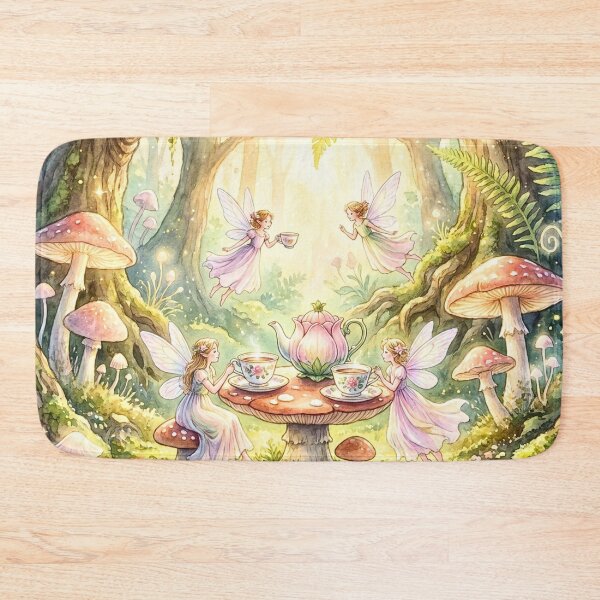 Item preview, Whimsical Fairy Tea Party Forest designed and sold by Storybook Botanica.