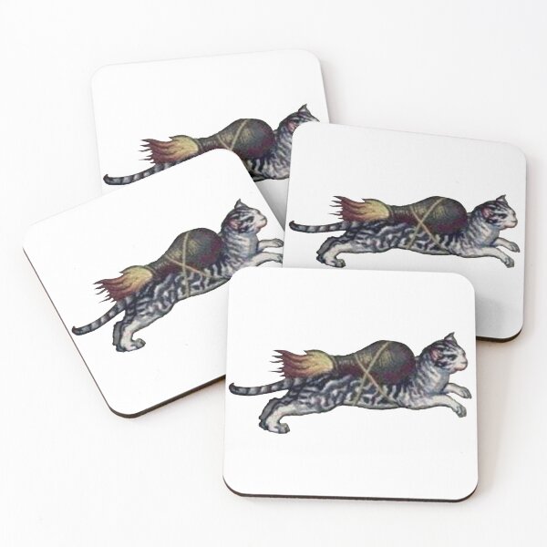 Item preview, Ugly medieval cat - Rocket cat designed and sold by Grey House.