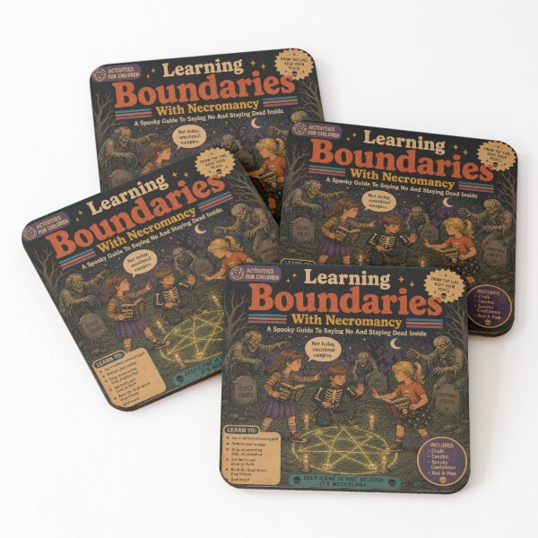Item preview, Learning Boundaries With Zombies– Spooky Self Care Dark Humor designed and sold by 4TinyPaws.
