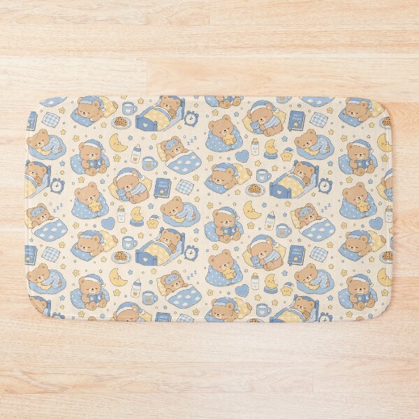 Item preview, Cozy Bear Bedtime Kawaii Pattern designed and sold by Soft Berry Studio.