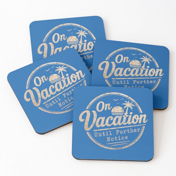 Item preview, On Vacation Until Further Notice — Retro Distressed Typewriter Logo designed and sold by Jandedan.