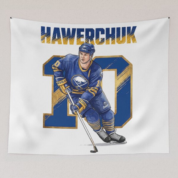 Item preview, Dale Hawerchuk 10 Retro Buffalo Hockey Art designed and sold by Thogan0416.