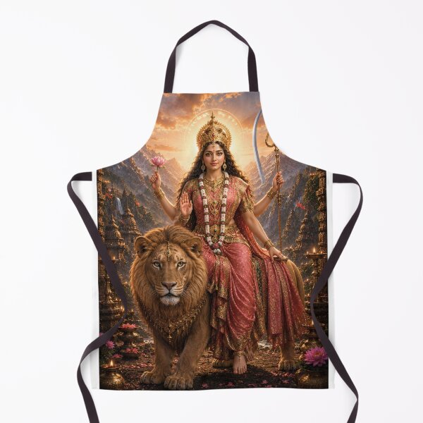 Item preview, Katyayani Goddess Warrior Devi Art | Navratri Dussehra Wall Poster | Sacred Shakti Artwork designed and sold by Homyar.