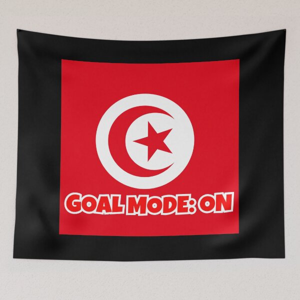 Item preview, Tunisia Soccer Fan Shirt – GOALMODE: ON Football Tee designed and sold by LovelyHappyGift.