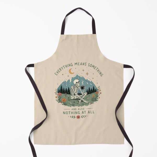 Item preview, Existential Skeleton Coffee Mountain Quote designed and sold by bosamji.
