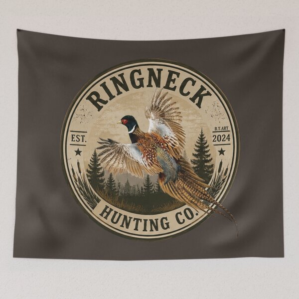 Item preview, Ringneck Hunting Co. Vintage Pheasant Logo designed and sold by TammyHunterArt.