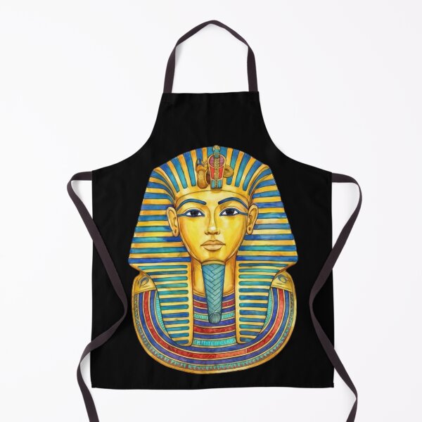 Item preview, Golden Tutankhamun Mask – Liquid Gold Pharaoh Ancient Egypt Art designed and sold by GulfSignature.