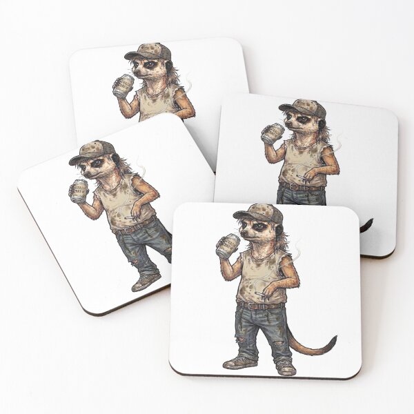 Item preview, Trash Brew Meerkat - Urban Scavenger designed and sold by orioleoutdoor.