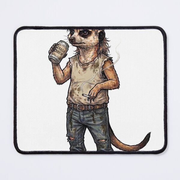 Item preview, Trash Brew Meerkat - Urban Scavenger designed and sold by orioleoutdoor.