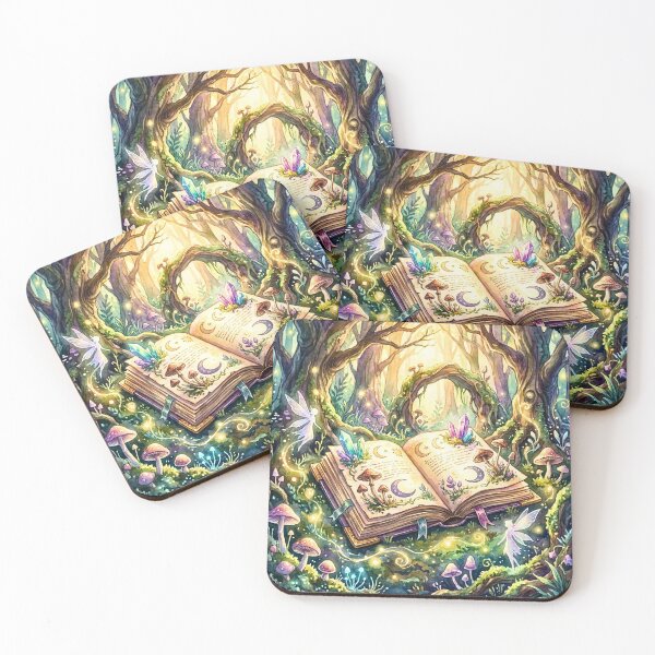 Item preview, Enchanted Fairy Spellbook Forest Dreams designed and sold by Petal & Pattern Co.
