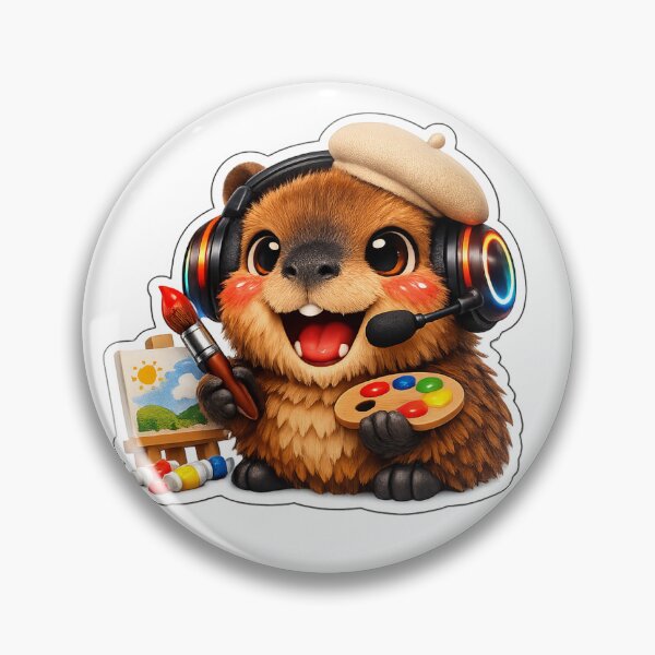 Item preview, Cute Capybara Collection Kawaii Animal Art designed and sold by Aramdesing.