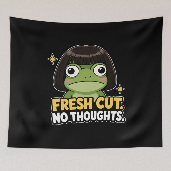 Item preview, Fresh Cut No Thoughts Funny Frog designed and sold by ArtFeverShop.