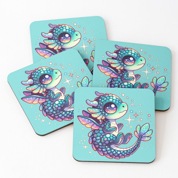 Item preview, Cute baby water fantasy dragon designed and sold by NerdiPop.