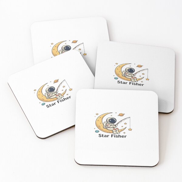 Item preview, Retro Astronaut Fishing Stars On Moon Cosmic designed and sold by  Explorer.