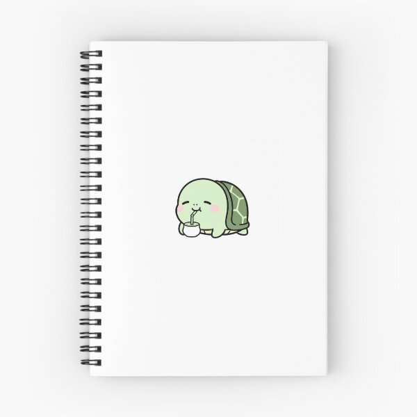 Item preview, Cute Turtle Drinking Matcha Kawaii Doodle Design designed and sold by mayatA-rt.