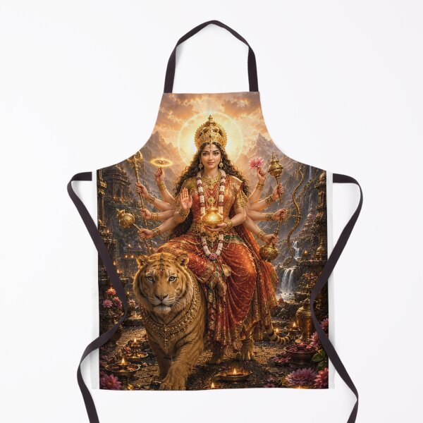 Item preview, Kushmanda Goddess Divine Wall Art | Navratri Dussehra Devi Poster | Sacred Hindu Artwork designed and sold by Homyar.