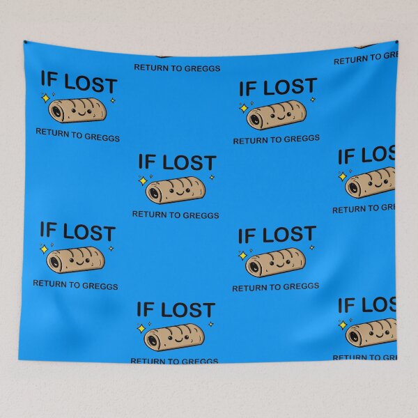 Item preview, If Lost Return To Greggs – Cute Sausage Roll designed and sold by oilbyme.