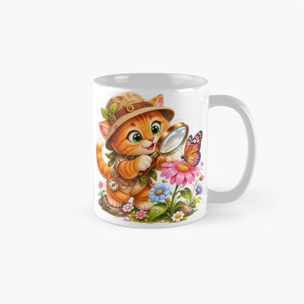 Item preview, Curious Explorer Cat With Butterfly designed and sold by Moody Vibes Studio.