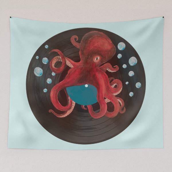 Item preview, Octopus Record designed and sold by chelsea125.