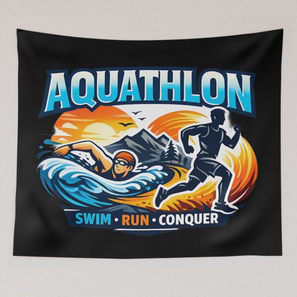 Item preview, Aquathlon - Swim Run Conquer designed and sold by SidTastic .