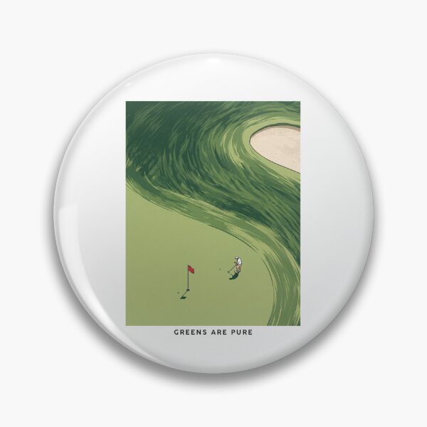 Item preview, Greens are pure creative golf design.  designed and sold by QuietTeeClub.