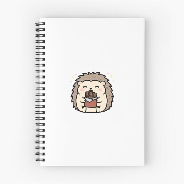 Artikelvorschau, Niedlicher Igel isst Schokolade Kawaii Doodle Design entworfen und verkauft von mayatA-rt.