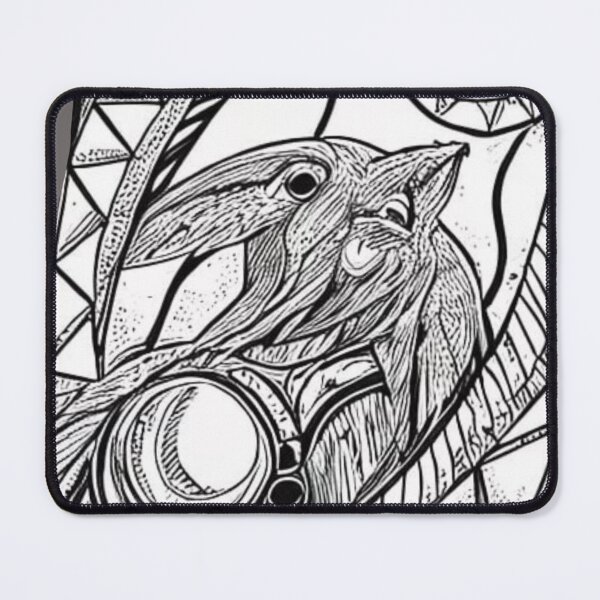 Item preview, Linear Abstract Bird Art designed and sold by dremneaw.