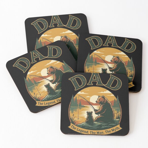Item preview, Dad The Man The Myth The Legend Fishing Bear Cub Father's Day designed and sold by PACS0011.