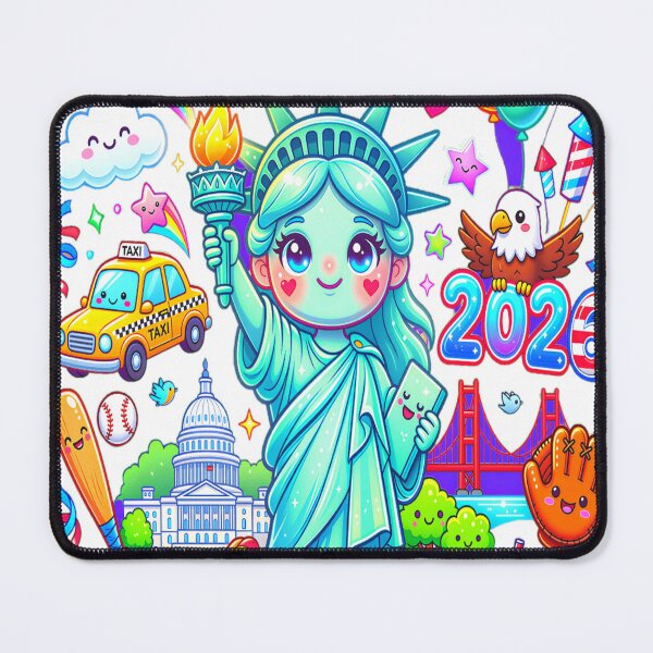 Item preview, Kawaii Statue of Liberty 1776 2026 designed and sold by PIKASSO2026.