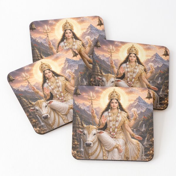Item preview, Mahagauri Goddess Sacred Wall Art | Navratri Dussehra Divine Poster | Spiritual Devi Deco designed and sold by Homyar.
