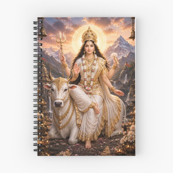 Item preview, Mahagauri Goddess Sacred Wall Art | Navratri Dussehra Divine Poster | Spiritual Devi Deco designed and sold by Homyar.