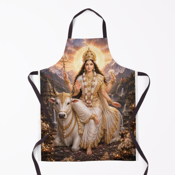 Item preview, Mahagauri Goddess Sacred Wall Art | Navratri Dussehra Divine Poster | Spiritual Devi Deco designed and sold by Homyar.