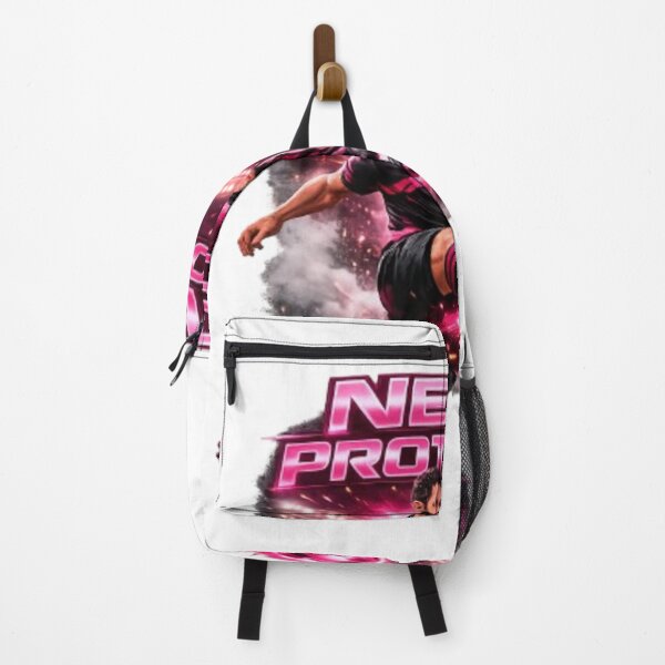 Item preview, Neon Protocol – Futuristic Football Striker Artwork designed and sold by THAMIM REALITY 2.0.