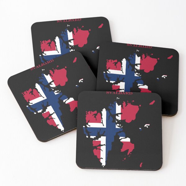 Item preview, Svalbard Map Flag Silhouette Arctic Norway  designed and sold by NTGUILTY.