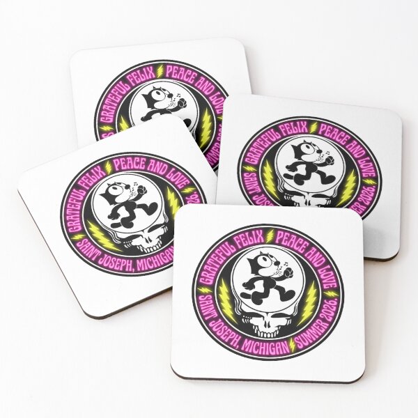 Item preview, GRATEFUL FELIX - A HAPPY CAT IN PINK -SAINT JOSEPH MICHIGAN KEEP ON TRUCKIN' designed and sold by V3GFX.
