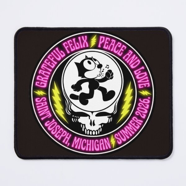 Item preview, GRATEFUL FELIX - A HAPPY CAT IN PINK -SAINT JOSEPH MICHIGAN KEEP ON TRUCKIN' designed and sold by V3GFX.