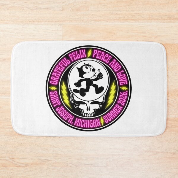 Item preview, GRATEFUL FELIX - A HAPPY CAT IN PINK -SAINT JOSEPH MICHIGAN KEEP ON TRUCKIN' designed and sold by V3GFX.
