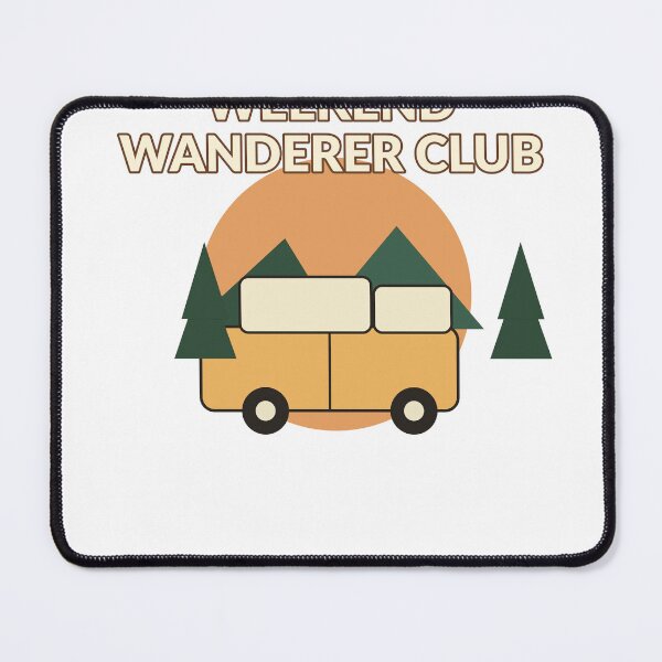 Item preview, Weekend Wanderer Club - Retro Camper Van Adventure Design designed and sold by Cozy Oddities Studio.