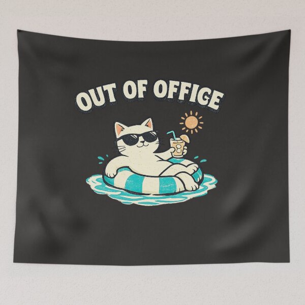 Item preview, Out Of Office Cat designed and sold by AdicretorDesign.