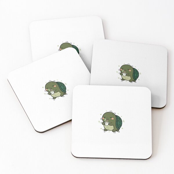 Item preview, Just Vibing Turtle Drinking Matcha Kawaii Doodle Design designed and sold by mayatA-rt.