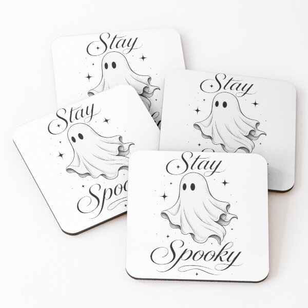 Item preview, Stay Spooky - Vintage Minimalist Ghost designed and sold by BlackBoneArt.