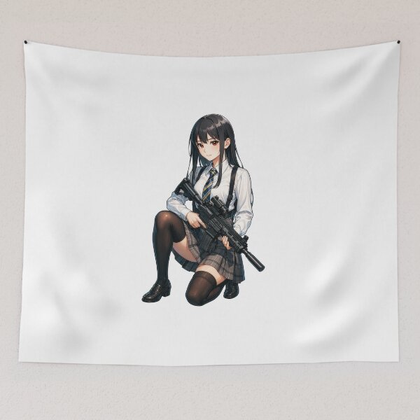 Item preview, Tactical School Girl - Anime Special Ops designed and sold by RAWLIFEGRAPHIC.