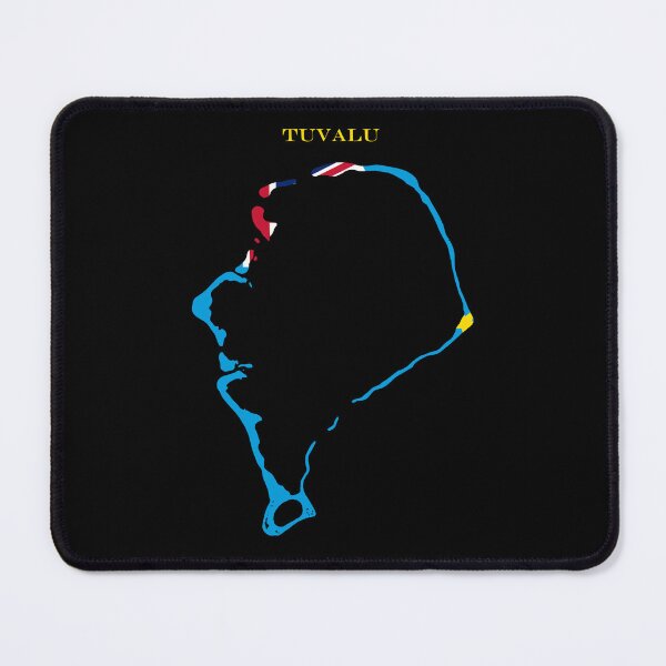 Item preview, Tuvalu Map Flag Silhouette South Pacific Travel Pride Gift designed and sold by NTGUILTY.